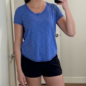 Blue lululemon tshirt